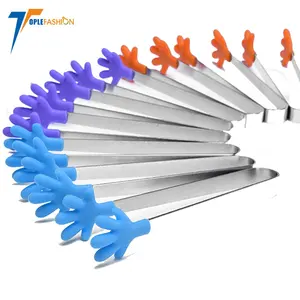 Mini food Tong /Ice Tongs with Perfectly Designed Silicone Hand Shape Tongs Best Kitchen Gadgets, for Muffins, Pancakes