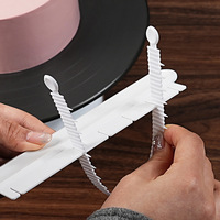 Tabla de corte de plástico grueso para pan tostado y repostería, marcador de porciones, utensilio de grado alimenticio, accesorios y herramientas de repostería DIY