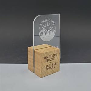 Trofeo de Cristal con Base de Madera Artfulcosmos, Premio Grabado, Placa de Ganador de la Liga de Invierno 2022 - Product Image 3