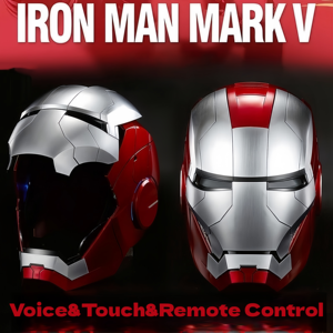 Nuevo <span class=keywords><strong>Casco</strong></span> de <span class=keywords><strong>Iron</strong></span> <span class=keywords><strong>Man</strong></span> <span class=keywords><strong>Mk5</strong></span> 2026 con Comandos de Voz Jarvis, <span class=keywords><strong>Casco</strong></span> Funcional de <span class=keywords><strong>Iron</strong></span> <span class=keywords><strong>Man</strong></span>, Máscara de <span class=keywords><strong>Iron</strong></span> <span class=keywords><strong>Man</strong></span> que se Abre - Product Image 1
