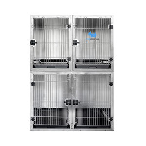 Petsprofessional profesyonel yavru kafes büyük köpek kulübesi Pet köpek kafesleri modüler kasalar kedi köpek kafesi 4 tekerlekler - Product Image 1