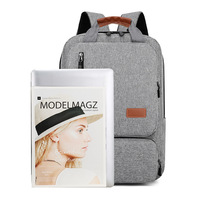 Sac à dos d'affaires en jean, ensemble trois pièces, grande capacité, sacoche d'ordinateur portable de voyage extérieur, antivol, sac d'école léger, style urbain