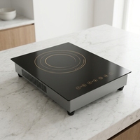 Table de cuisson à induction infrarouge électrique intégrée 2300W avec chauffage rapide, commande tactile, verrouillage de sécurité, minuterie, cuisine moderne