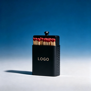Custom Logo Metal Match <b>Storage</b> Case Customizable Pattern <b>Drawing</b> Accepted Portable Reusable Match Box (Matches Not Included) - Product Image 1