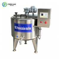 Pasteurisateur commercial en acier inoxydable de 300 L pour lait frais de chèvre et de chamelle, yaourt, pour ferme laitière