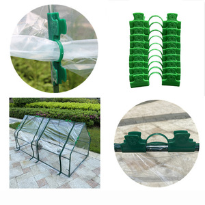 OEM DD1708 12 pièces Supports de serre de jardin, Cerceaux de tunnel de culture, Fixations de rangs, Filet de protection pour plantes, Clip pour cerceau de tunnel, Pince pour film de serre - Product Image 3