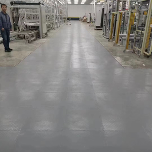 Tapis de sol en <span class=keywords><strong>PVC</strong></span> à emboîtement, qualité industrielle, imperméable, antidérapant, écologique, solution de revêtement de sol robuste - Product Image 1