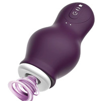 Masseur vibrant de gland entièrement automatique Dragon Suction Airplane Cup, jouet sexuel pour adulte pour l'exercice de la masturbation masculine USB