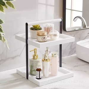Étagère de rangement minimaliste en bois pour salle de bain, étagère à produits de toilette, étagère à épices en bois massif pour cuisine domestique - Product Image 3