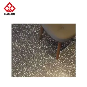 Fabrika özel tasarım gri mozaik zemin yapay taş tezgah kahve dükkanı masası