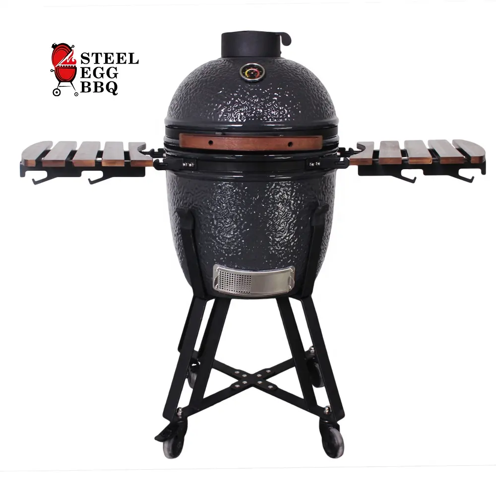 Kit de rôtissoire pour barbecue, acier inoxydable, accessoires pour BBQ noir KAMADO 18 "21" 23.5 "26"