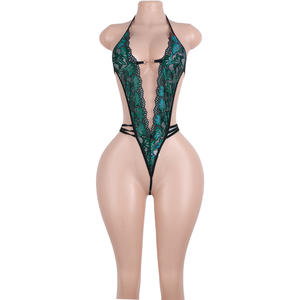 Top Halter <span class=keywords><strong>con</strong></span> Patrón de Encaje, Lencería, <span class=keywords><strong>Tanga</strong></span>, Bikini, Ropa de Baile Exótica, Estampado Transparente de Malla, Atuendos de Verano para Bailarinas Exóticas, Venta al por Mayor - Product Image 3