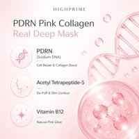 Masque de nuit hydrogel PDRN ADN de saumon à changement de couleur, réparation au collagène rose, anti-poches, éclaircissant, personnalisable