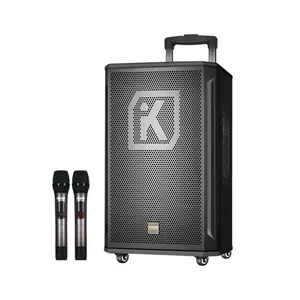 KODA Karaoke esterno 15 pollici portatile blu dente altoparlante Trolley