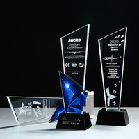 Trophée en cristal personnalisable avec gravure, impression couleur de haute qualité, 260x83mm, style HONOR, magnifique boîte cadeau, sport