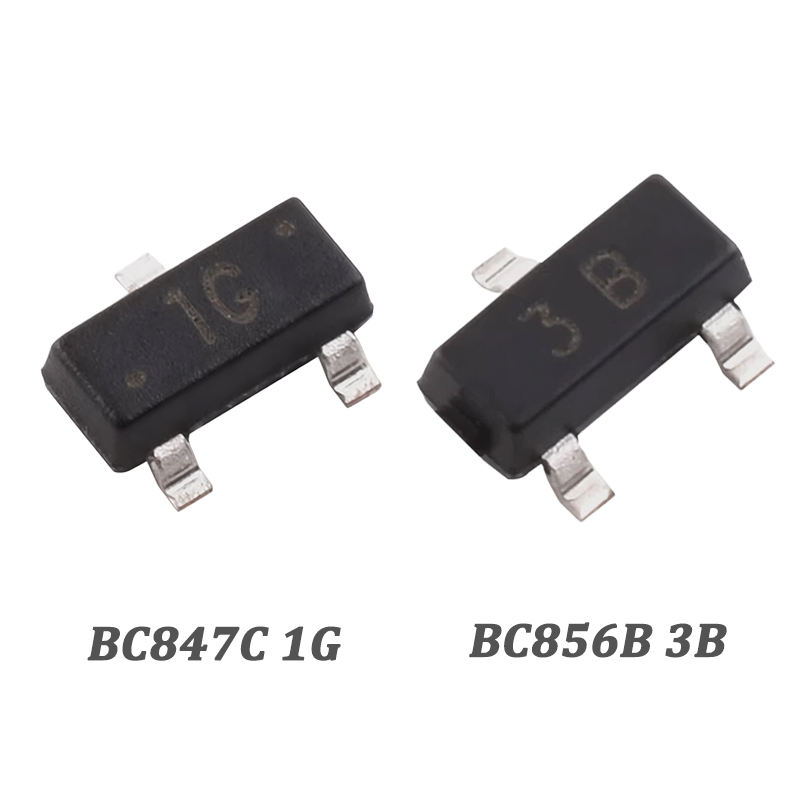 BC807-40 5C PNP Transistor (MOSFET) BC817-40 6C BC846B 1B BC847B 1F ...