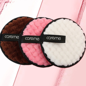 Tampon de nettoyage rond en <span class=keywords><strong>coton</strong></span> biologique, en Fiber de bambou, épais, rose, démaquillant, <span class=keywords><strong>prix</strong></span> d'usine - Product Image 4