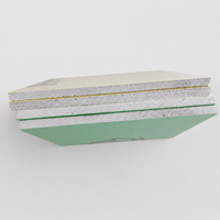Plaque de plâtre en fibre de verre avec surface en papier, 12 mm, haute résistance, résistante à l'humidité, ignifuge, cloison sèche, cloison en plâtre