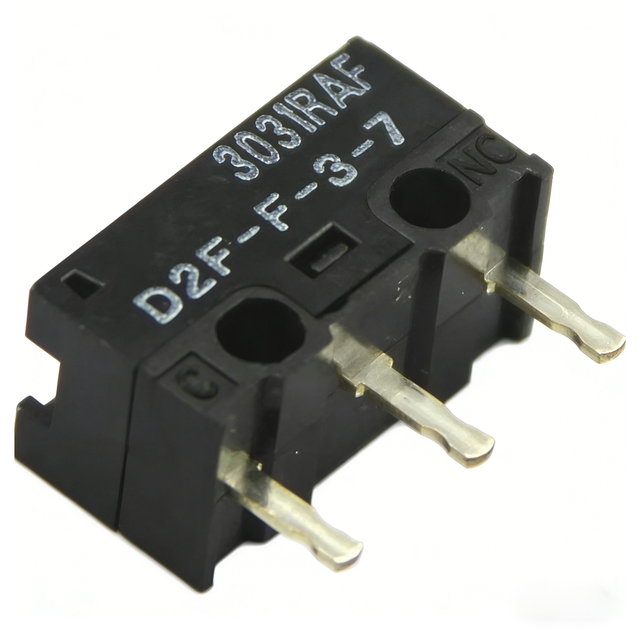 OMROM D2F-F-3-7 Computer Mouse Micro Switch Push Button 30 Million Clicks 0.65N Gold Alloy Contact E-sports/FPS Game DIP-3 Black