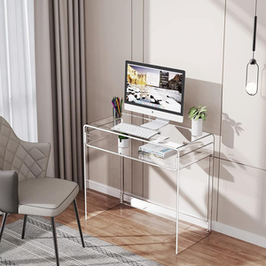 <span class=keywords><strong>Acrylic</strong></span> gấp bảng hiện đại trong suốt hình chữ nhật vàng có thể gập lại nhà tối giản judaica khay gấp bảng - Product Image 3