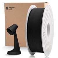 Grosir Bambu PLA-CF Carbon Black 14100 1.75mm 1.4kg Gulungan Dapat Digunakan Kembali Permukaan Mengkilap Seperti Krom PLA Diperkuat untuk Pencetakan 3D