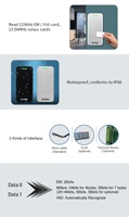 Lecteur de contrôle d'accès RFID EM 125 kHz étanche IP66 à bas prix avec application téléphonique et système de contrôle d'accès NFC pour porte