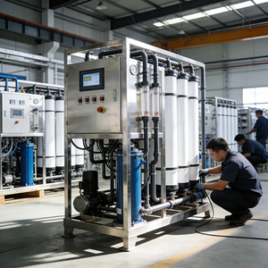 Sistema di Trattamento <span class=keywords><strong>Acqua</strong></span> Ultrapura EDI (Elettrodeionizzazione) con Pompa a Osmosi Inversa RO e Motore PLC - 1000L/Ora <span class=keywords><strong>Acqua</strong></span> ad Alta Purezza - Product Image 1