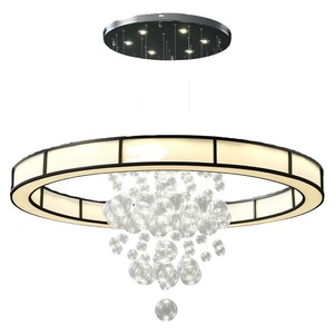 Modern Minimalist Round LED Chandelier Warm <b>Light</b> <b>Ceiling</b> <b>Light</b> For Living Room And Dining Room - Product Image 5