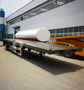Promo Panas Semi-Trailer Flatbed Kontainer 45 Kaki, 45 Ton, 13,6 Meter, Tiga As, Sistem Suspensi Mekanis dengan Lift-Axle - Product Image 6