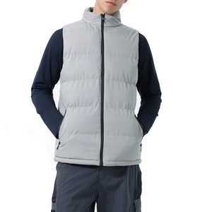 High Quality Fabric Online Sale Cheap Price Winter Puffer <b>Vest</b> for <b>Men</b> OEM Service Best Price Zipper Puffer <b>Vest</b> For Sale - Product Image 1