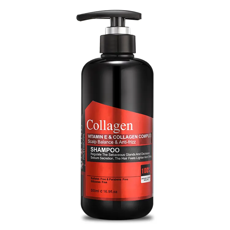 DFINE-champú de colágeno para el crecimiento del cuero cabelludo, Set de champú y acondicionador sin sulfato, restauración de cabello suave