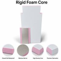 Feuille de mousse XPS rigide revêtue de feuille d'aluminium double face pour conduits d'air