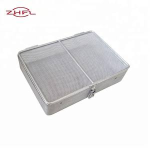 Panier de rangement rectangulaire en acier inoxydable pour cuisine et usage médical, panier en fil métallique écologique pour désinfection, traitement par soudage - Product Image 4