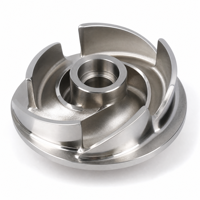 Pièces de pompe sur mesure en acier inoxydable, corps de vanne et turbine, fabriquées par moulage par investissement et moulage à la cire perdue, par une fonderie de précision OEM pour systèmes fluides