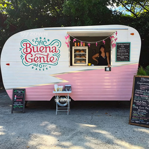 Camionnette alimentaire électrique ZOWN certifiée CE, chariot de vente mobile, longueur personnalisable (2-4m) pour tacos, boissons, stand de rue - Product Image 1