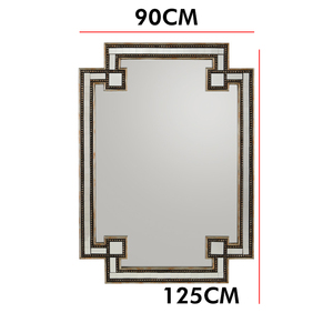 Distressed Bladgoud Decor Spiegel Glam Accent Spiegel Mozaïek Spiegel Spiegel Spiegelwand - Product Image 4