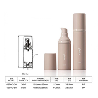 Flacons cosmétiques vides personnalisés de 30 ml et 50 ml, distributeurs de liquide, flacons pompe pour shampooing, soin de la peau, lotion, en plastique PP, sérigraphiés