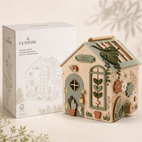 Jouets Montessori en bois sur le thème de la nature, maison d'activités en bois personnalisée pour les enfants, jeux en famille, éducation précoce, exploration cognitive