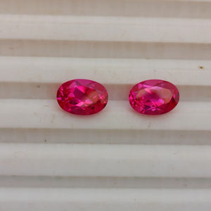 Zafiro rosa cultivado en laboratorio, corte redondo, piedra suelta de calidad premium para la fabricación de joyas artesanales - Product Image 5