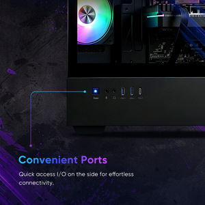 คอมพิวเตอร์ตั้งโต๊ะสำหรับเล่นเกมส์ รุ่น I5 RTX 3050 สำหรับร้านอินเทอร์เน็ตคาเฟ่ สำนักงาน ออกแบบกราฟิก  ขายส่งจากโรงงาน รับสั่งประกอบตามความต้องการ  หน้าจอ 24 นิ้ว F - Product Image 3