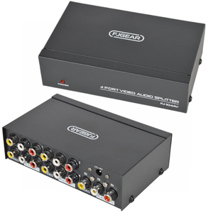 4 cách <span class=keywords><strong>3</strong></span> RCA <span class=keywords><strong>Splitter</strong></span> hộp 1 trong 4 ra Composite AV <span class=keywords><strong>video</strong></span> âm thanh phân phối duplicator với Power Adapter cho DVD DVR Analog - Product Image 5