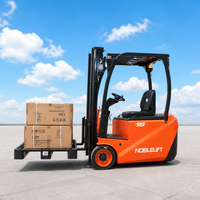 Forklift NOBLELIFT Operasi Senyap 1,5 Ton Baterai Kustom 48V/240AH Tinggi Standar 3m Forklift Elektrik Counterbalance 4 Roda