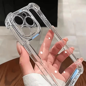 Custodia di Lusso Antiurto Trasparente in PC con <span class=keywords><strong>Bumper</strong></span> per <span class=keywords><strong>iPhone</strong></span> 15 14 13 <span class=keywords><strong>12</strong></span> 11 Pro Max X Xs XR Max 7 8 Plus, Cover in Acrilico - Product Image 4