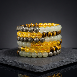 Pulsera de Cuentas de Cristal de 8mm con Gemas Curativas, Magnética para la Abundancia, de Calidad Natural Premium, para Aniversarios Religiosos, la Mejor para Meditación - Product Image 3