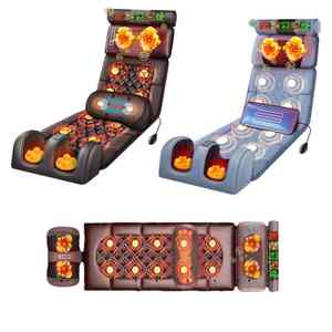 Großhandel elektrisch beheizte Ganzkörper <span class=keywords><strong>massage</strong></span> Bett kissen Nacken-und Rücken <span class=keywords><strong>massage</strong></span> gerät Taillen stuhl mit Vibrator Matratze <span class=keywords><strong>Mat</strong></span> - Product Image 1