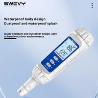 Stylo de mesure double SW762 LCD HD TDS pour la qualité de l'eau, la conductivité et la température / Convertisseur d'unités S/mS pour la Chine continentale