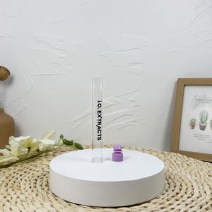 Vente en gros YJ Marque clair 10ml-50ml PS Plastique pour tube avec bouchon nervuré Logo personnalisable Échantillonnage - Product Image 1