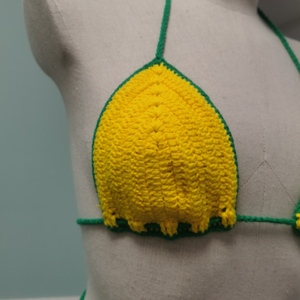 Özelleştirilebilir kadın seksi askısız pamuk tığ brezilya bayrağı desen <span class=keywords><strong>Bikini</strong></span> mayo ayarlanabilir fincan Patchwork XS doğrudan kaynak - Product Image 4