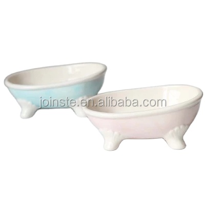 Vasca da bagno in ceramica piatto di sapone, vasca da bagno a forma di piatto di sapone, doccia soap dish holder