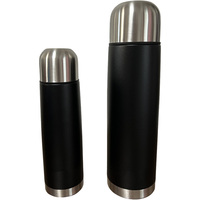 Gobelet de voyage OEM en acier inoxydable à double paroi de grande capacité isolé sous vide avec revêtement en poudre en forme de balle pour le camping